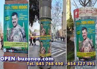 Publicidad exterior con carteles en Madrid, Valencia, Barcelona…